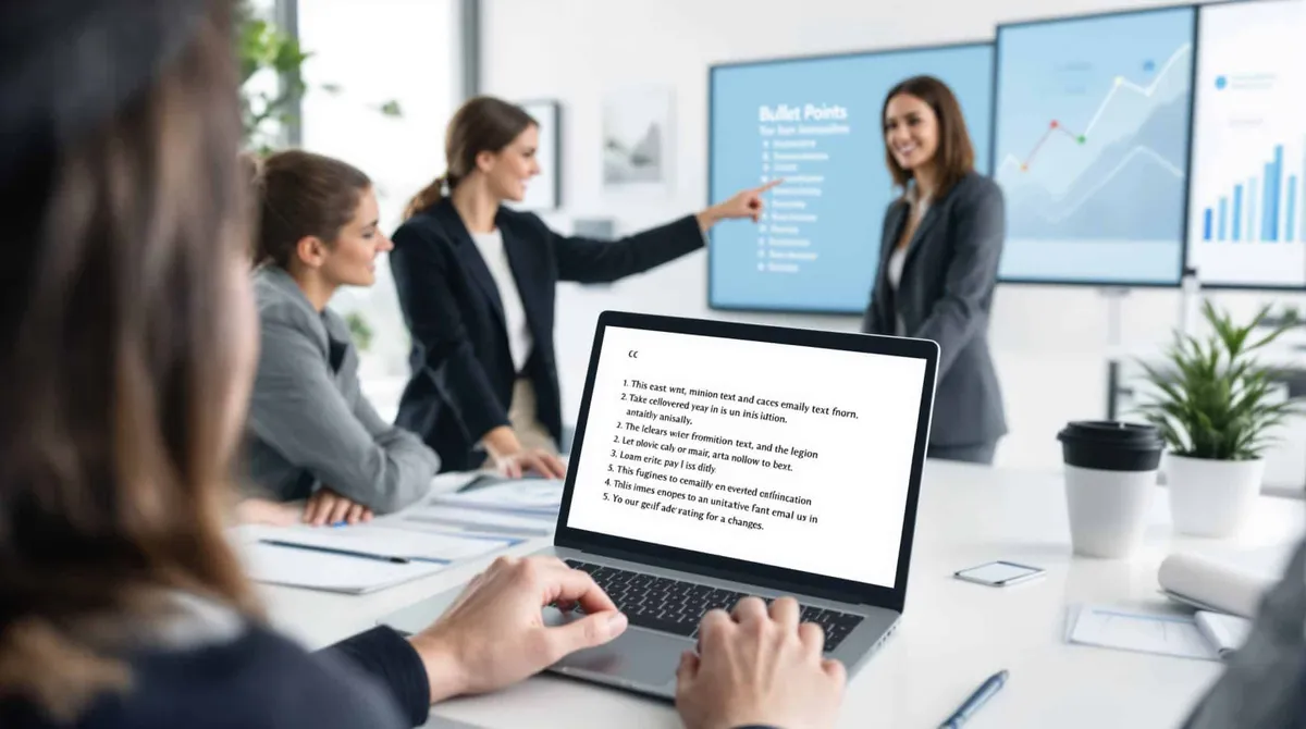 Bullet points pour optimiser la communication professionnelle : erreurs à éviter et bonnes pratiques